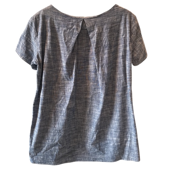 Urban Renewal Women's Tunic Small Pockets Vintage Fabrics Chambray Made In USA - Picture 2 of 6